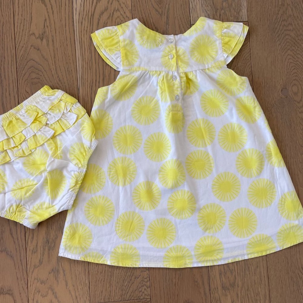 Absorba Paris Lilttle Girl's Dress with matching Bloomers - Picture 3 of 6